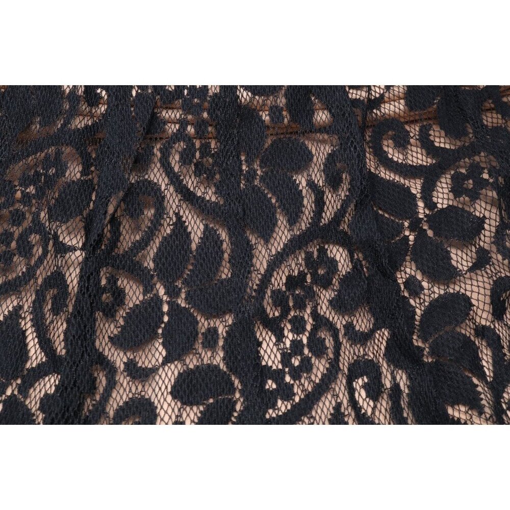 MixIt Dress Women 14 Black Lace Overlay Cocktail Bead Sequin Halter VTG New Tags - Picture 7 of 11